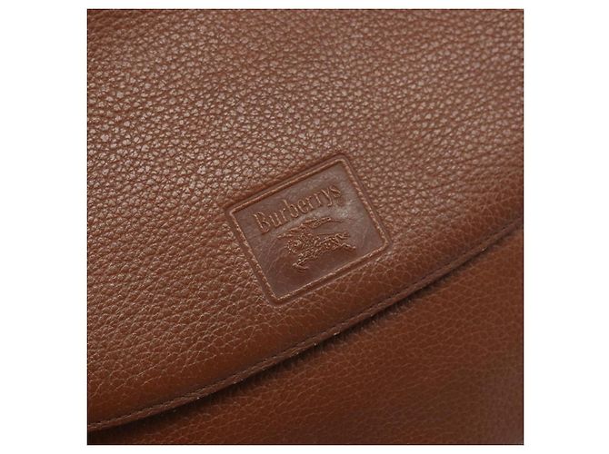 Borsa a Spalla Burberrys in Pelle 2 vie Marrone Oro Auth mr2215 D'oro - vista 18