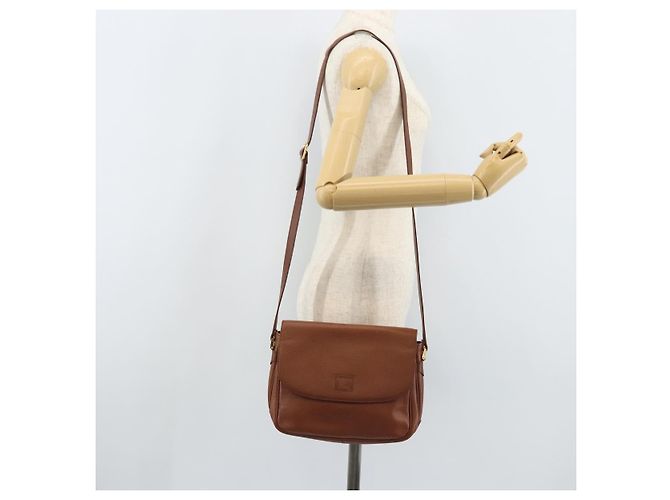 Borsa a Spalla Burberrys in Pelle 2 vie Marrone Oro Auth mr2215 D'oro - vista 24
