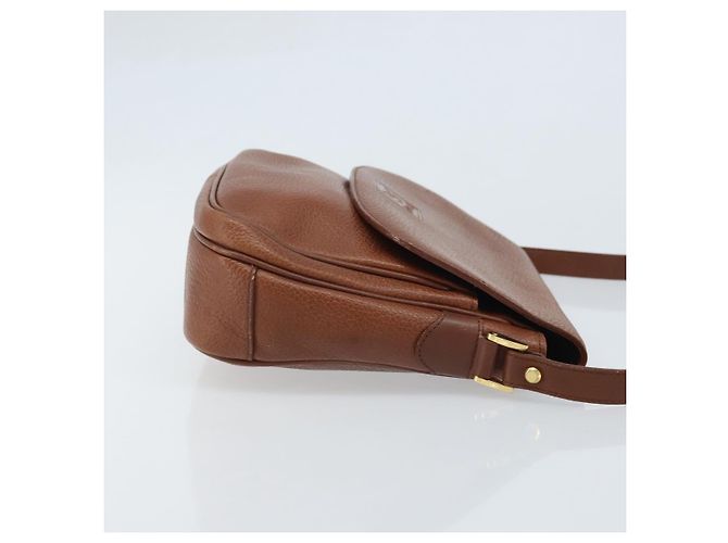 Borsa a Spalla Burberrys in Pelle 2 vie Marrone Oro Auth mr2215 D'oro - vista 3