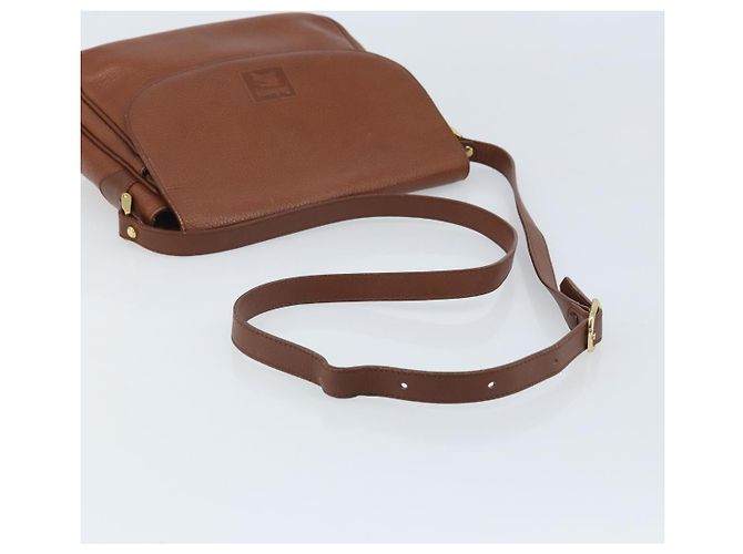 Borsa a Spalla Burberrys in Pelle 2 vie Marrone Oro Auth mr2215 D'oro - vista 7