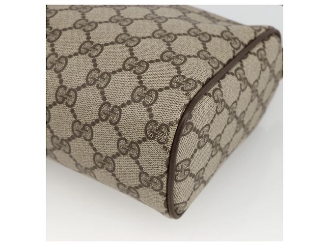 Borsa Sherry Line GG Supreme Web di GUCCI in PVC beige e oro 378 02 017 Auth BAZ162 D'oro - vista 16