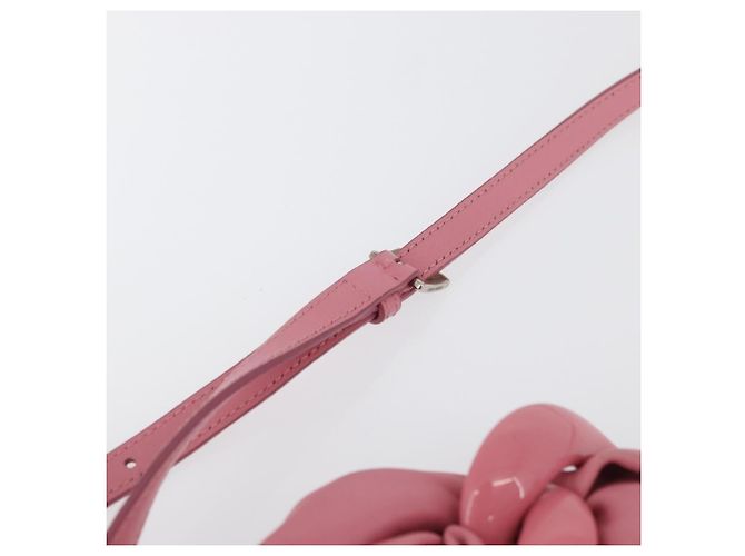 Borsa Miu Miu in pelle verniciata 2 in 1 Rosa Argento Auth YKZ520 - vista 15