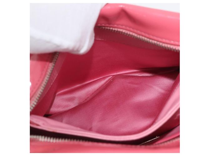 Borsa Miu Miu in pelle verniciata 2 in 1 Rosa Argento Auth YKZ520 - vista 25