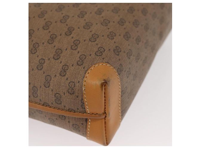 Gucci Borsa a Spalla Micro GG Supreme PVC Beige Oro 007 104 4916 Auth SW2142 D'oro - vista 14