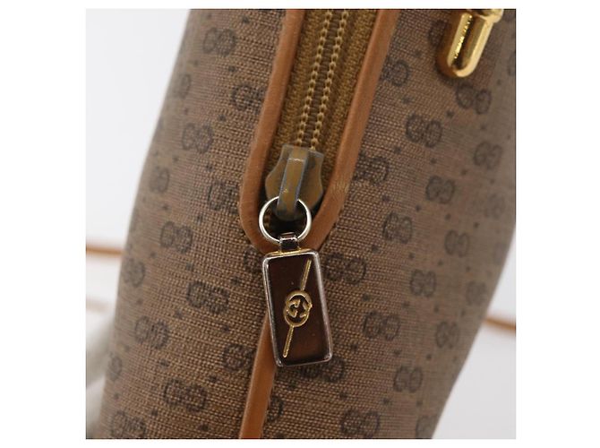 Gucci Borsa a Spalla Micro GG Supreme PVC Beige Oro 007 104 4916 Auth SW2142 D'oro - vista 17
