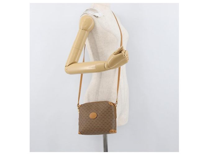 Gucci Borsa a Spalla Micro GG Supreme PVC Beige Oro 007 104 4916 Auth SW2142 D'oro - vista 22