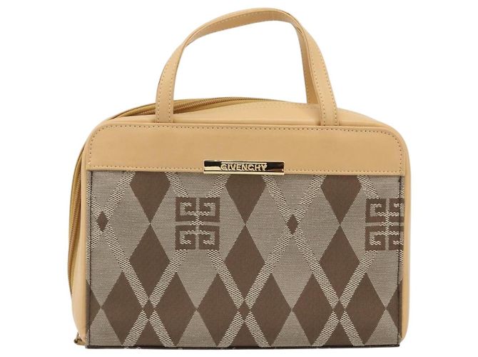 Borsa a mano GIVENCHY in tela beige e oro Auth SW2228A D'oro - vista 13