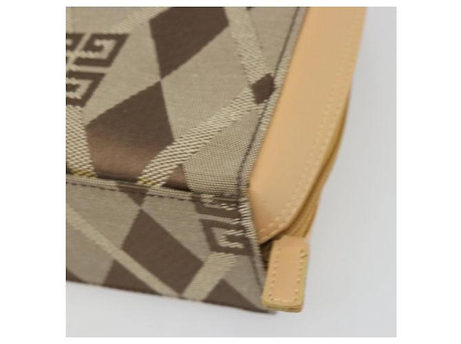 Borsa a mano GIVENCHY in tela beige e oro Auth SW2228A D'oro - vista 15