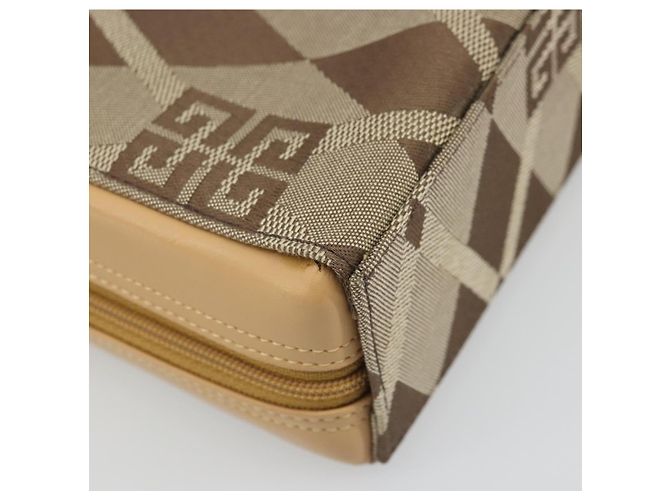 Borsa a mano GIVENCHY in tela beige e oro Auth SW2228A D'oro - vista 16