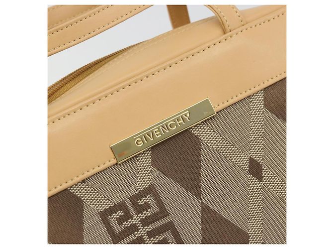 Borsa a mano GIVENCHY in tela beige e oro Auth SW2228A D'oro - vista 17