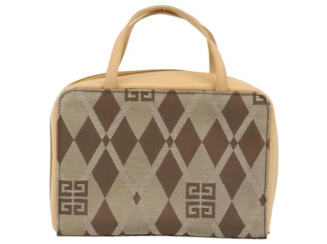 Borsa a mano GIVENCHY in tela beige e oro Auth SW2228A D'oro - vista 2