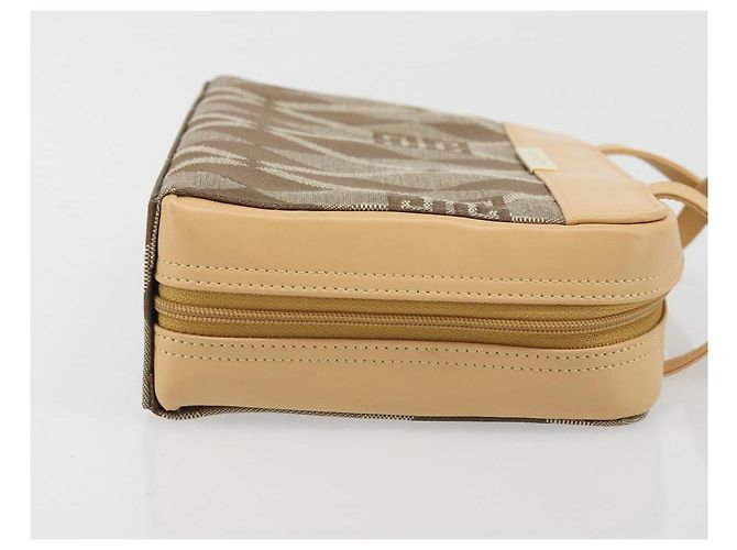 Borsa a mano GIVENCHY in tela beige e oro Auth SW2228A D'oro - vista 3