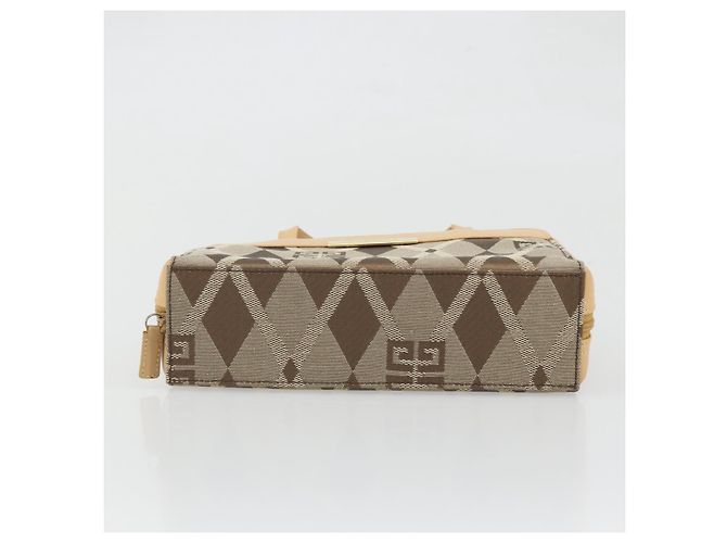 Borsa a mano GIVENCHY in tela beige e oro Auth SW2228A D'oro - vista 5