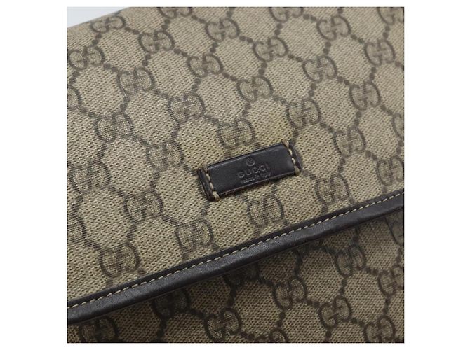 Gucci Borsa a Spalla GG Supreme PVC Oro Beige 223666 Auth mr2283 D'oro - vista 17
