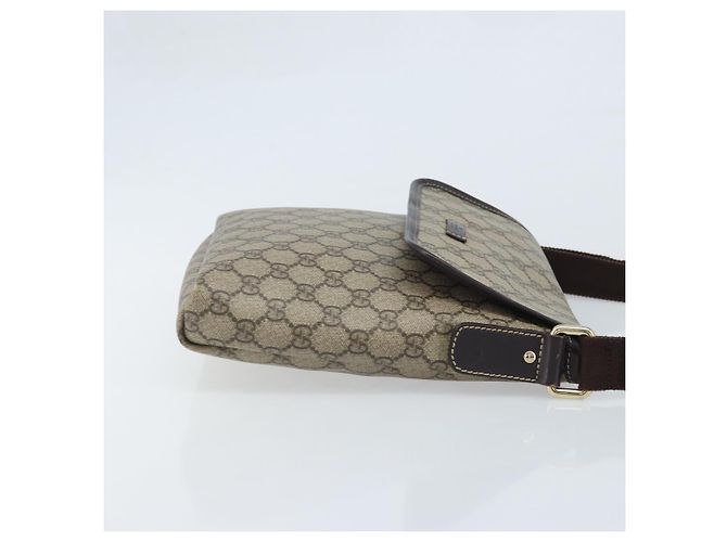 Gucci Borsa a Spalla GG Supreme PVC Oro Beige 223666 Auth mr2283 D'oro - vista 3