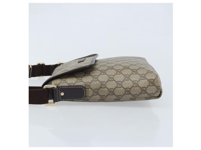 Gucci Borsa a Spalla GG Supreme PVC Oro Beige 223666 Auth mr2283 D'oro - vista 4