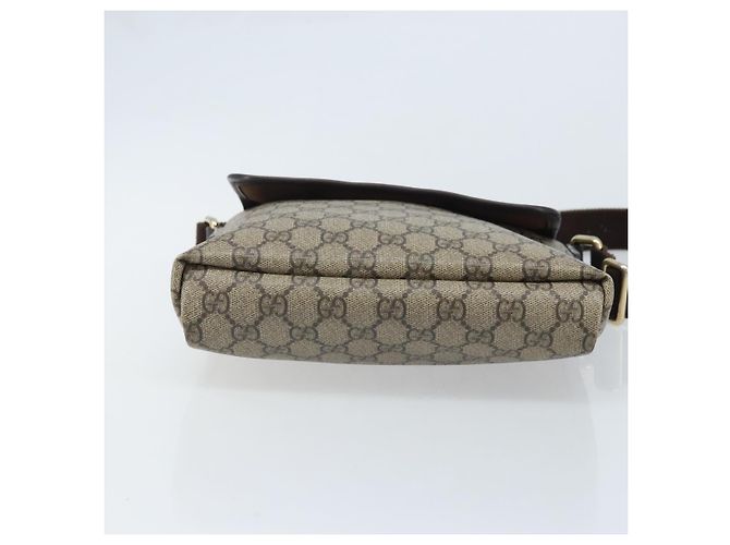 Gucci Borsa a Spalla GG Supreme PVC Oro Beige 223666 Auth mr2283 D'oro - vista 5