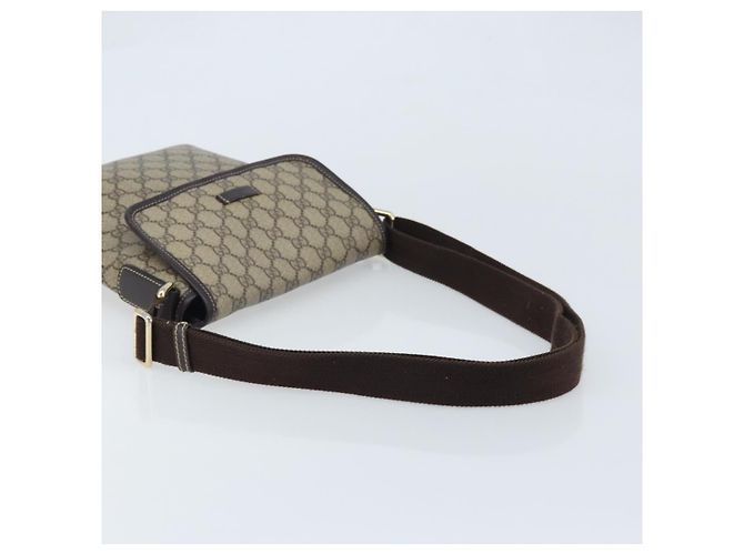 Gucci Borsa a Spalla GG Supreme PVC Oro Beige 223666 Auth mr2283 D'oro - vista 7