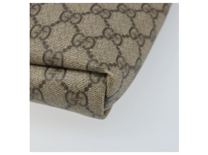 Gucci Borsa a Spalla GG Supreme PVC Oro Beige 223666 Auth mr2283 D'oro - vista 9