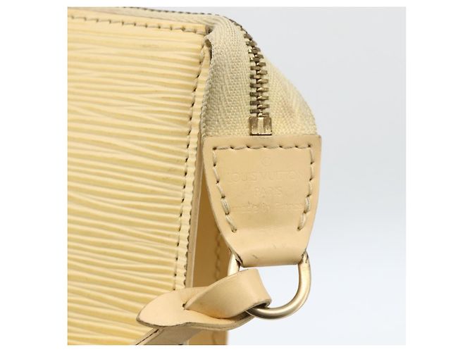 LOUIS VUITTON Pochette Accesorios Epi Vainilla M5294A LV Auth ka3515 - vista 9