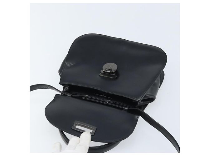 Borsa a mano GIVENCHY in pelle 2 vie nera Auth hk3584 Nero - vista 11