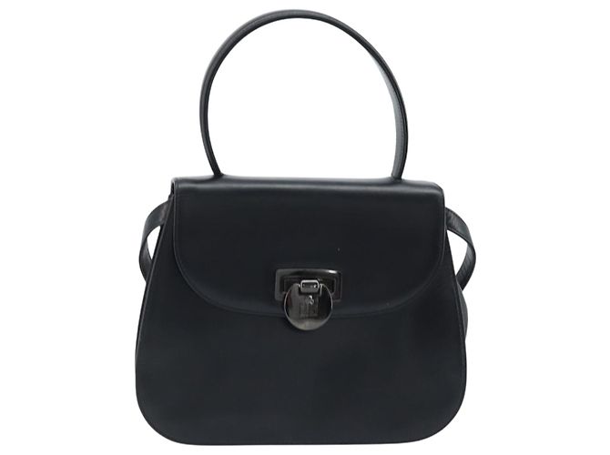 Borsa a mano GIVENCHY in pelle 2 vie nera Auth hk3584 Nero - vista 13