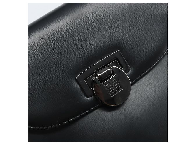 Borsa a mano GIVENCHY in pelle 2 vie nera Auth hk3584 Nero - vista 18
