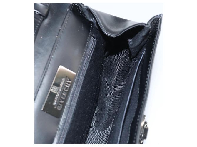 Borsa a mano GIVENCHY in pelle 2 vie nera Auth hk3584 Nero - vista 20