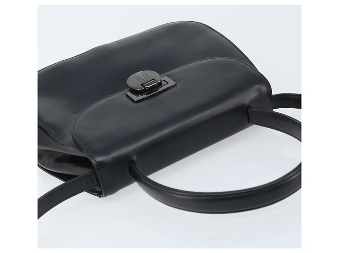 Borsa a mano GIVENCHY in pelle 2 vie nera Auth hk3584 Nero - vista 6