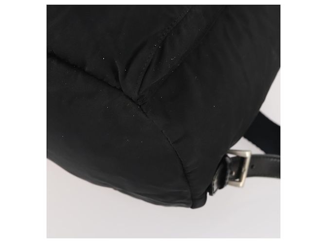 PRADA Backpack Nylon Black Silver Auth 174569 Silvery - view 14