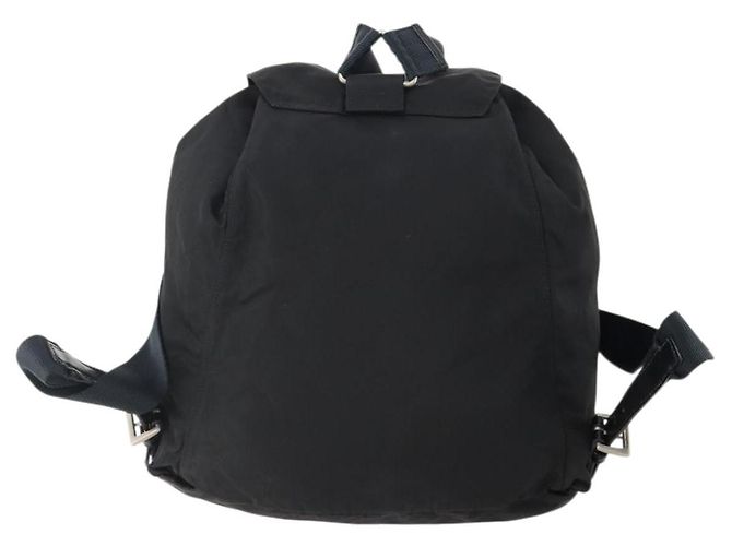 PRADA Backpack Nylon Black Silver Auth 174569 Silvery - view 2