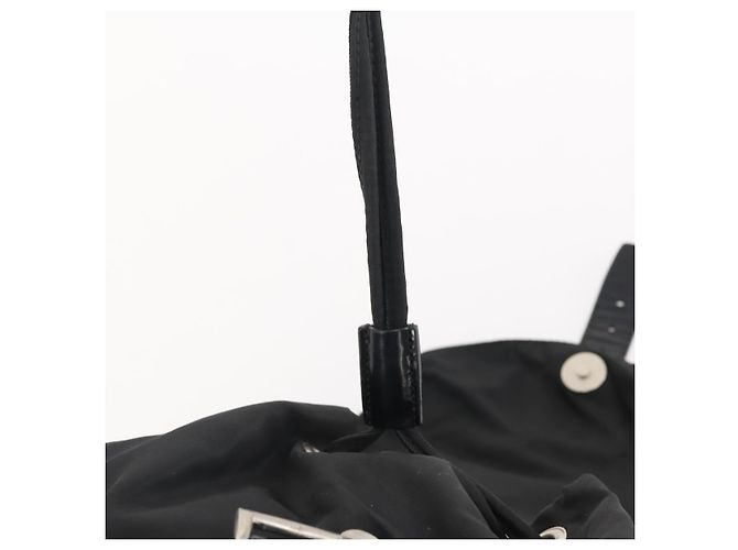 PRADA Backpack Nylon Black Silver Auth 174569 Silvery - view 20