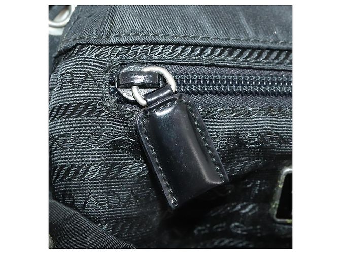 PRADA Backpack Nylon Black Silver Auth 174569 Silvery - view 24