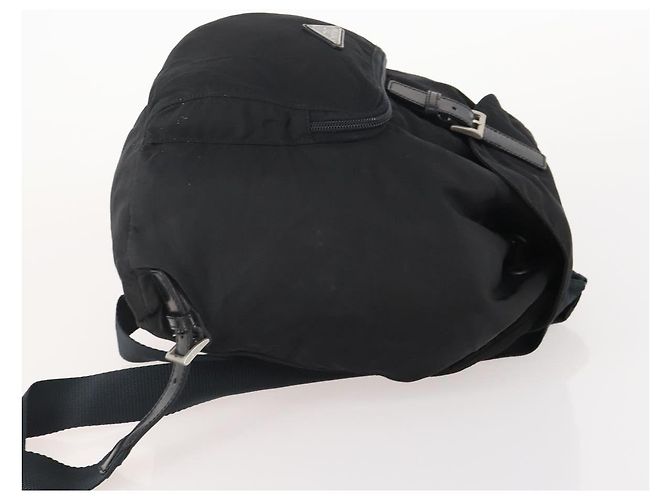 PRADA Backpack Nylon Black Silver Auth 174569 Silvery - view 3
