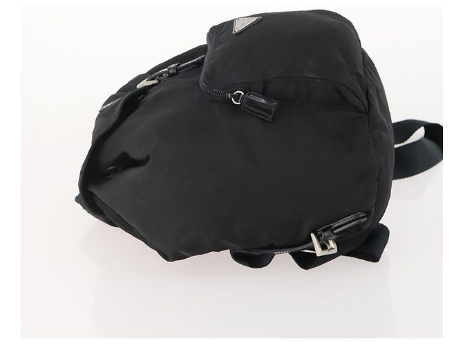 PRADA Backpack Nylon Black Silver Auth 174569 Silvery - view 4