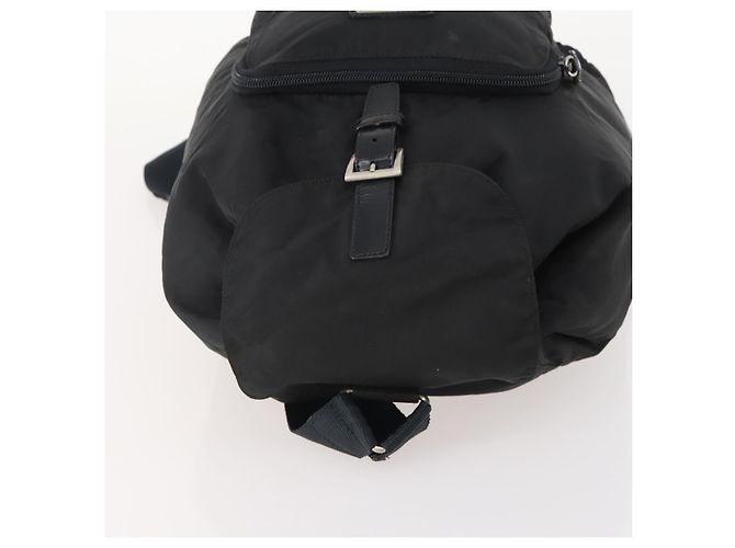 PRADA Backpack Nylon Black Silver Auth 174569 Silvery - view 6