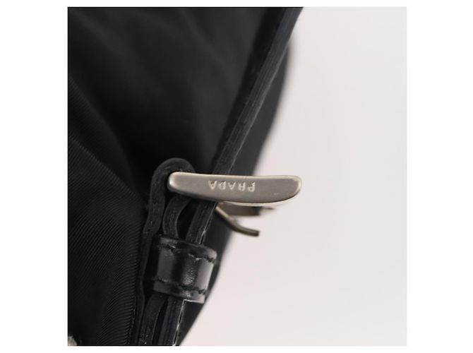 PRADA Backpack Nylon Black Silver Auth 174569 Silvery - view 9
