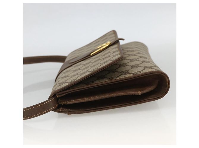 Gucci Borsa a Spalla GG Supreme PVC Beige Oro Auth ka3509 D'oro - vista 3
