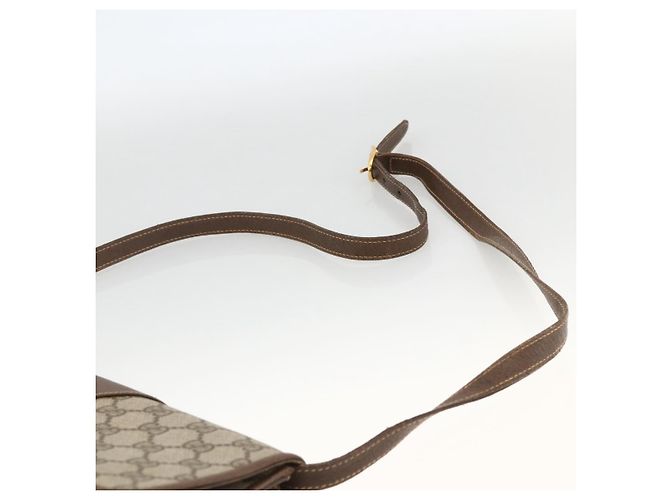Gucci Borsa a Spalla GG Supreme PVC Beige Oro Auth ka3509 D'oro - vista 8