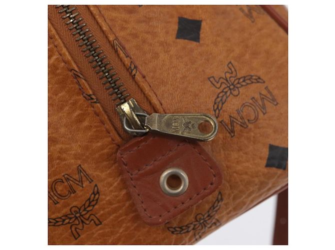 Borsa MCM Vicetos Logogram in pelle PVC 2 in 1 marrone oro Auth 174594 D'oro - vista 19