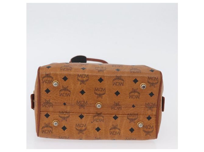 Borsa MCM Vicetos Logogram in pelle PVC 2 in 1 marrone oro Auth 174594 D'oro - vista 5