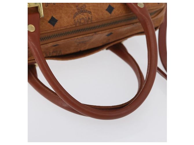 Borsa MCM Vicetos Logogram in pelle PVC 2 in 1 marrone oro Auth 174594 D'oro - vista 8