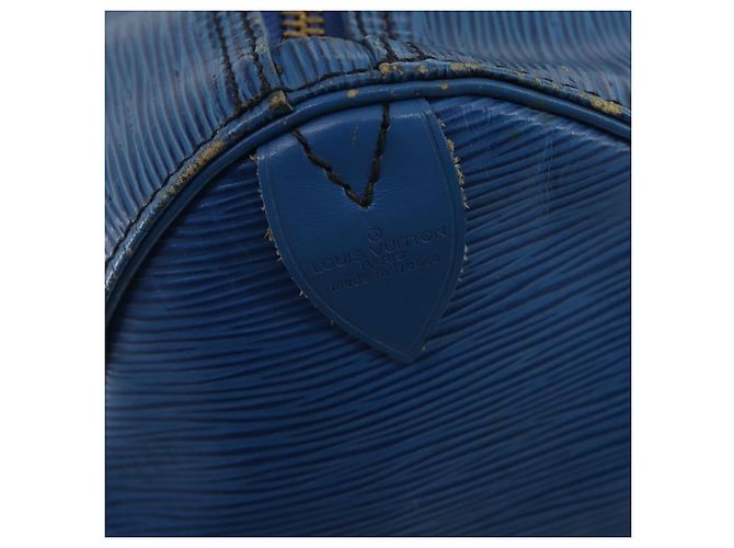LOUIS VUITTON Epi Keepall 45 Borsa Boston Blu M42975 LV Auth ARZ760 - vista 18
