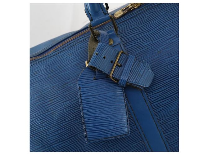LOUIS VUITTON Epi Keepall 45 Borsa Boston Blu M42975 LV Auth ARZ760 - vista 19