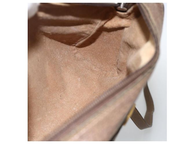 Borsa Sherry Line GG Supreme Web di GUCCI in PVC beige e oro 75 02 004 Auth BAZ578 D'oro - vista 19