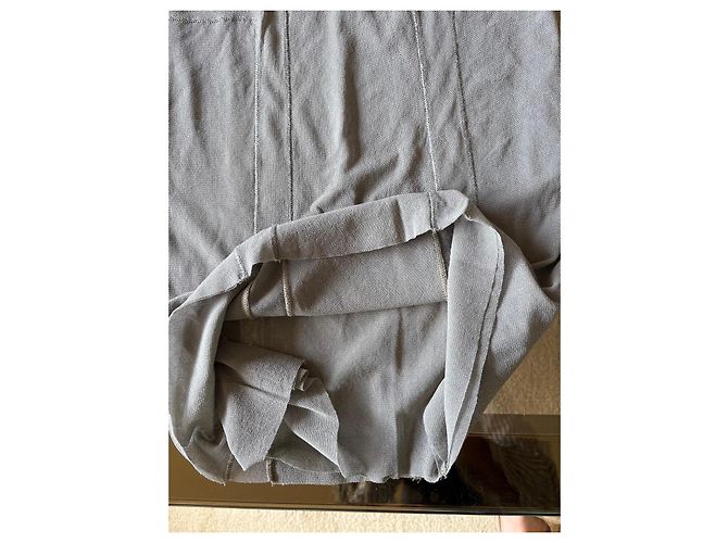 Jean Paul Gaultier Falda lápiz gris de punto - vista 7