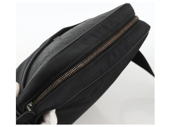 GUCCI GG Canvas Guccissima Schultertasche aus schwarzem Leder mit Silber 162783 Auth bs34249 - Ansicht 6