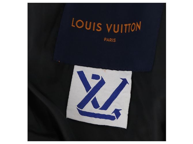 Schwarze Woll-Baseballjacke LOUIS VUITTON Puppet 1A8PML LV Auth BAZ826SM - Ansicht 22