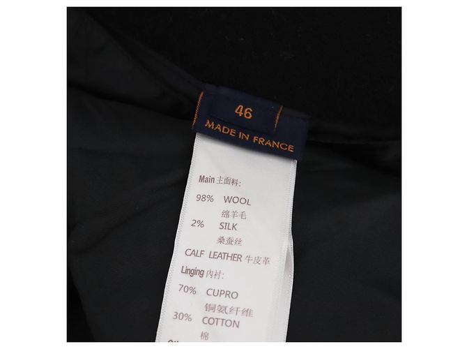Schwarze Woll-Baseballjacke LOUIS VUITTON Puppet 1A8PML LV Auth BAZ826SM - Ansicht 23