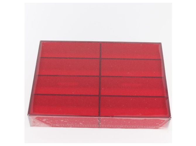 LOUIS VUITTON Monograma Transparente Cotoville 40 Trunk Vidro M13182 Auth 167157SM Vermelho - vista 35